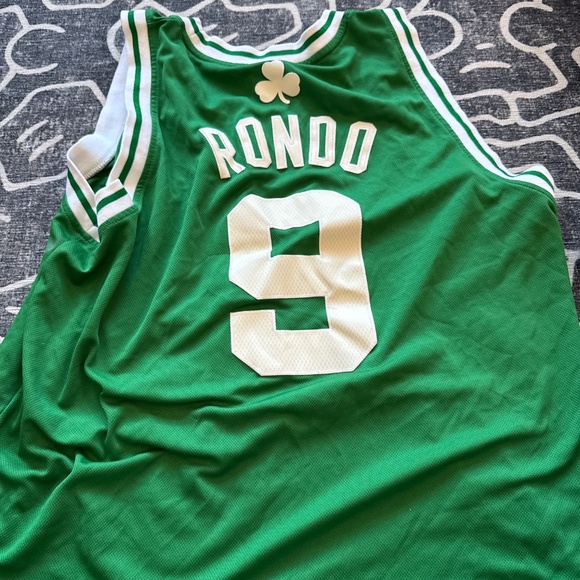 Boston Celtics Vintage Jersey Rajon Rondo Large Adidas Swingman - Picture 2 of 2